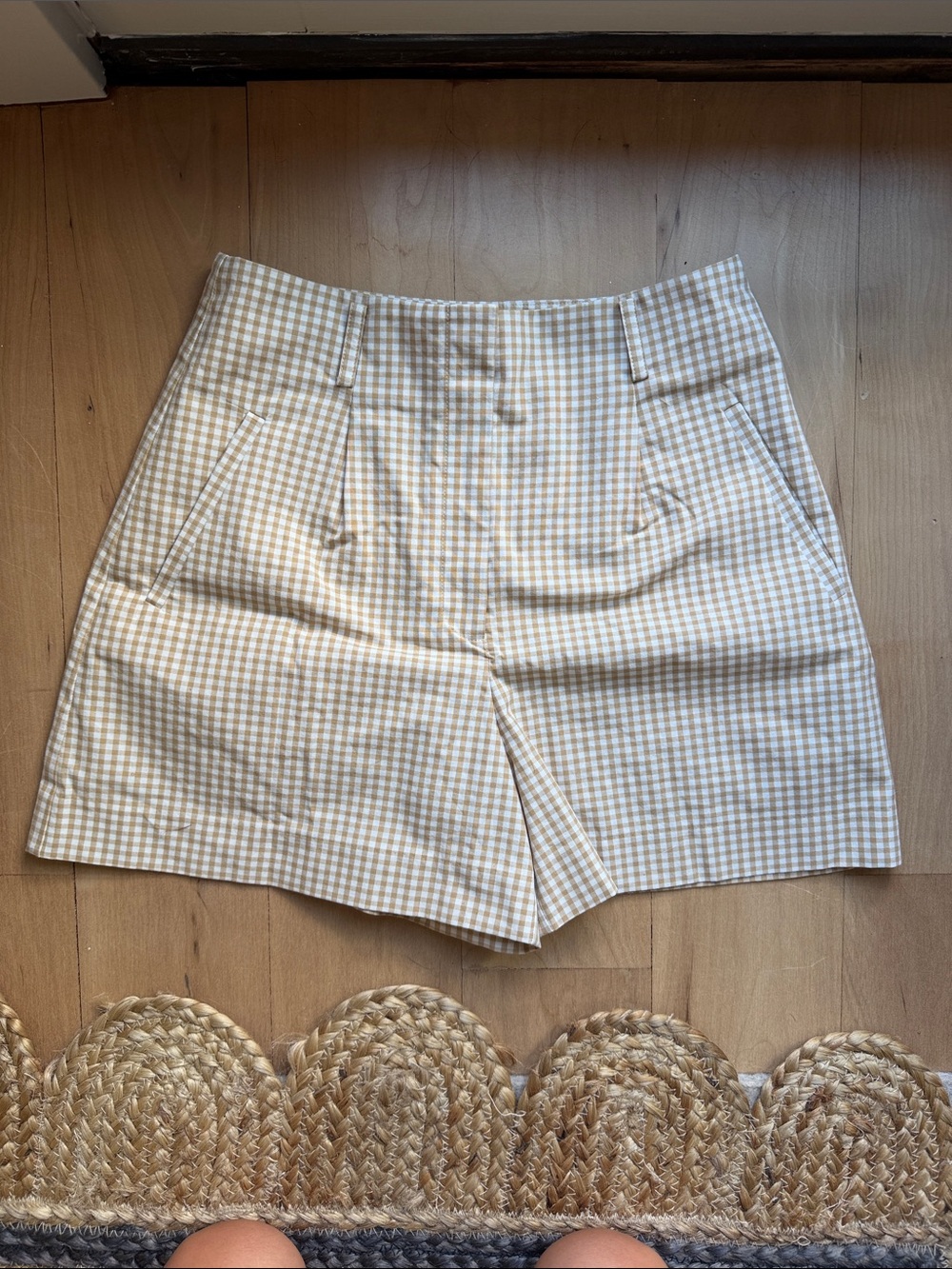 Sezane Gingham Shorts